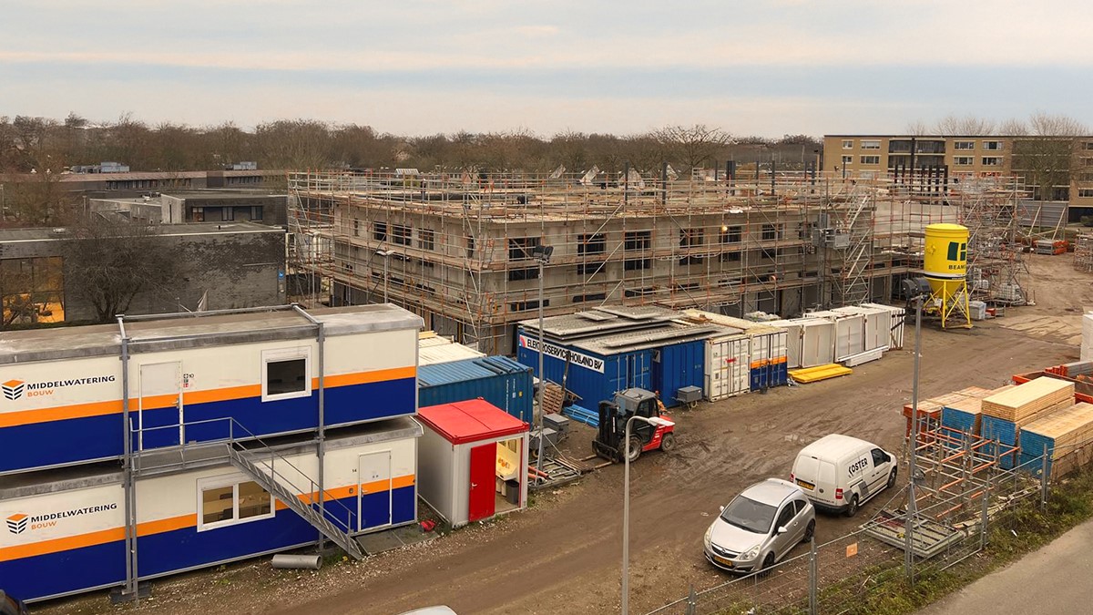 De bouw van Behandelcentrum Ouderenpsychiatrie Watermolen